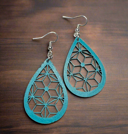 Geometric  Flower Earring