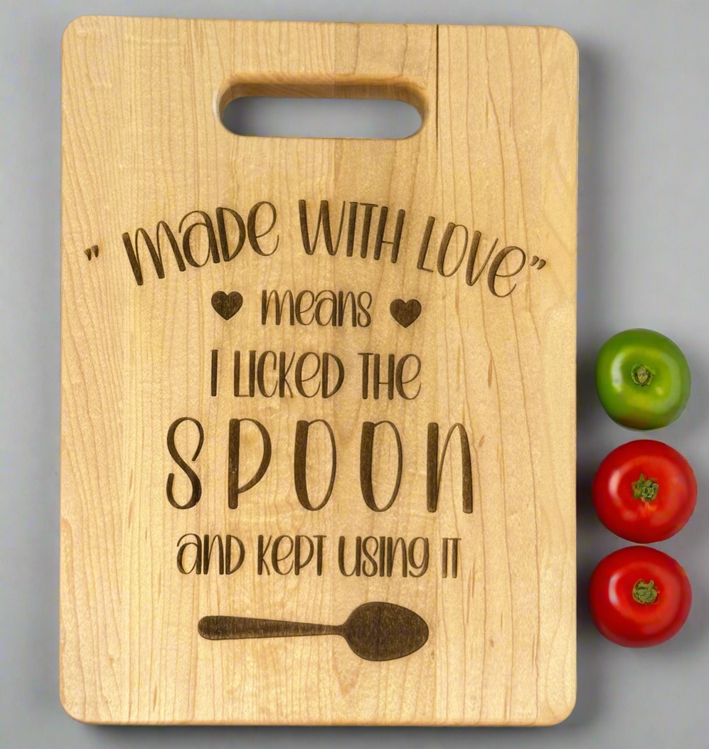 "Made with Love" Cutting Board