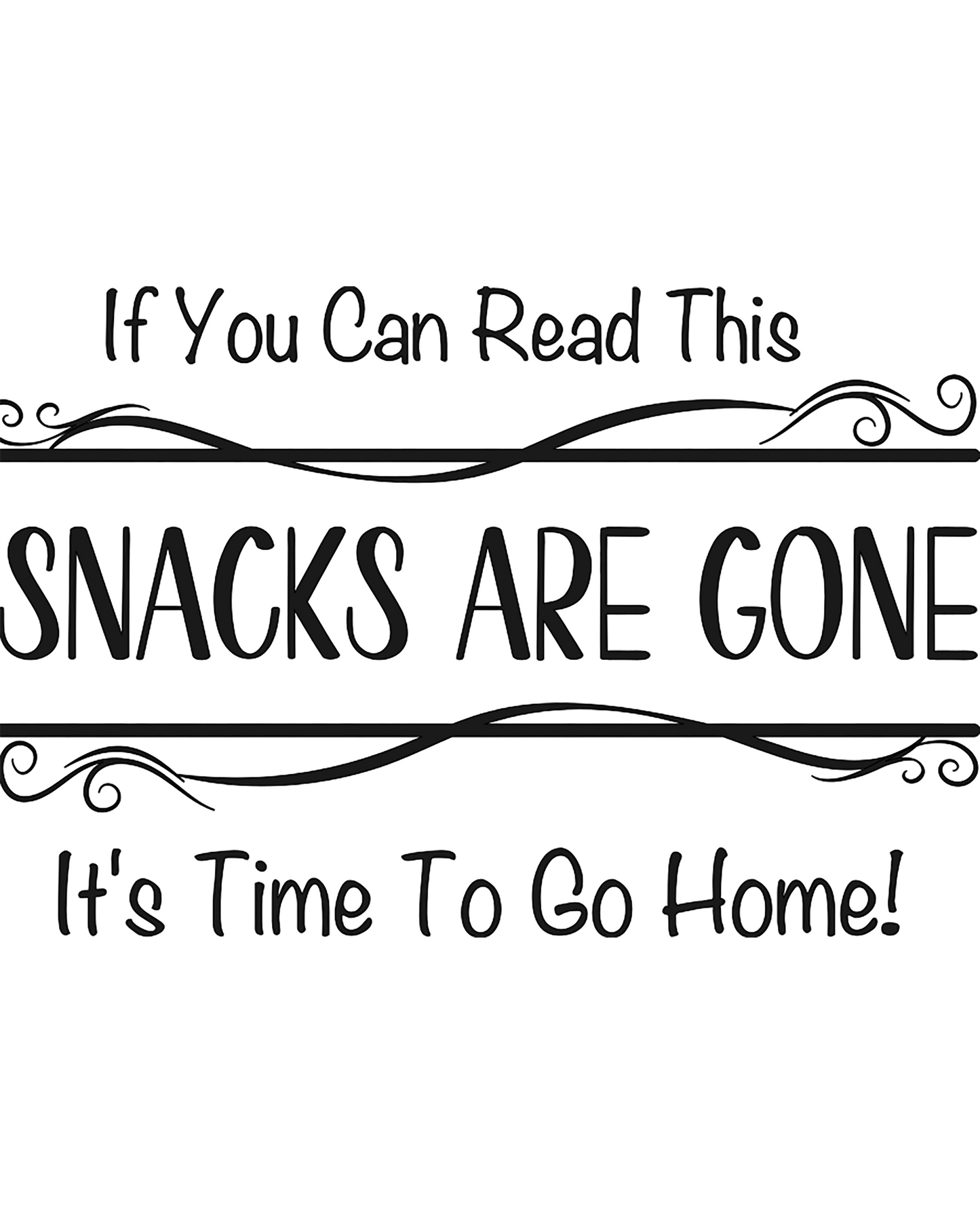 Snacks are Gone - Cutting Board