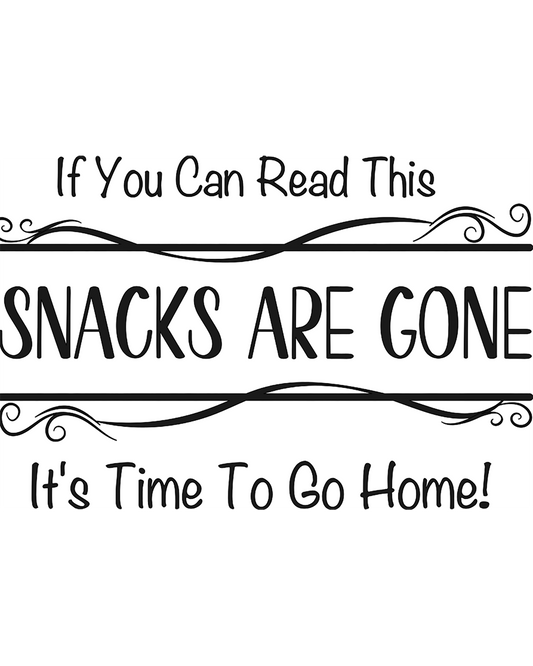 Snacks are Gone - Cutting Board